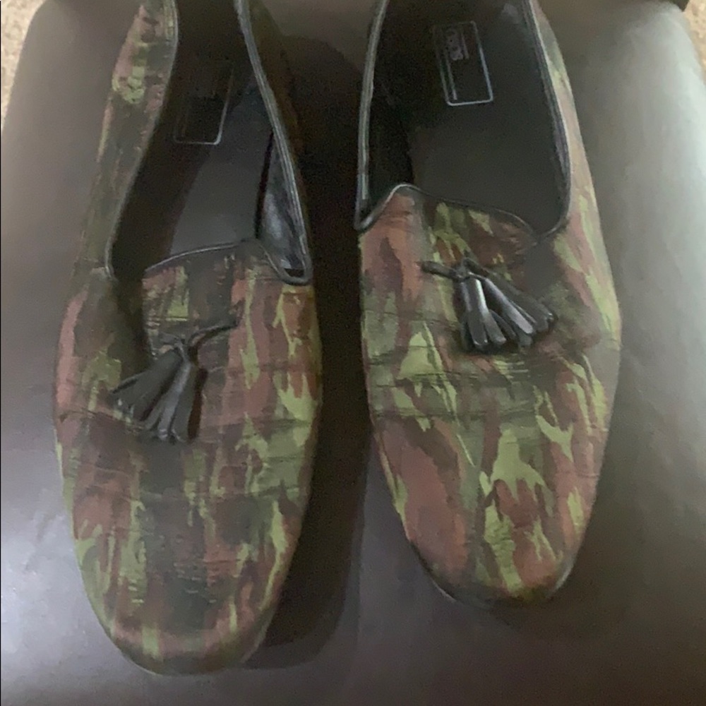 Size 12  Army Green , Black, Loafers